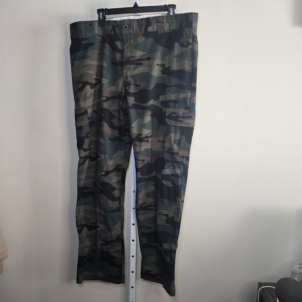 Dickies Flex Regular Straight Cargo Pants Mens 40x32 Camo‎ Work Utility